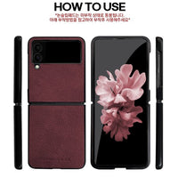 Samsung Galaxy Z Flip 6 Simply Roar Leather Hard Case - Purple