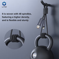 Lito LD21 100w 4-in-1 Magnetic Charging Cable