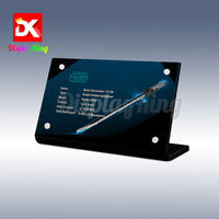 Display King - Acrylic display plaque for Mould King Balck Darksaber 10138