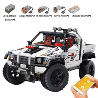 Building Blocks Set MOC RC APP Off Road Pickup Car Brick Model DIY Kids Toy 1805