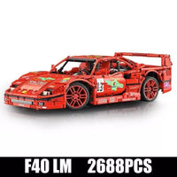 Mould King 13095P Super F40 LM RC Racing Sports Car Bricks Model Kids Toys