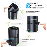 iQuick Satellite CBT-10Q 3 in 1 Foldable Wireless Charger Stand