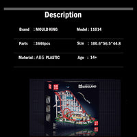 MOULD KING 11014 Motorised Roller Coaster Model Building Set | 3,646 PCS