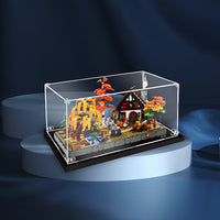 Display King -Acrylic display case with screw for LEGO® Autumn Cottage Garden 11372