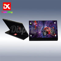 Display King - Acrylic display plaque for Lego Ducati Panigale V4 R 42107