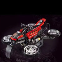 JIESTAR Small Angle JD033 Flying Motorcycle Building Block Static Version Toy 2245pcs