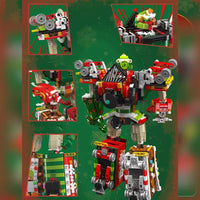 Mould King 12028 Christmas Train Transformer Construction DIY Gift Toy