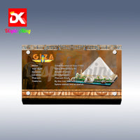Display King - Acrylic display plaque for Lego Great Pyramid of Giza 21058