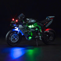 Brick Shine - Light Kit for LEGO® Kawasaki Ninja H2R Motorcycle 42170
