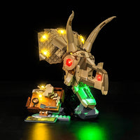 Brick Shine - Light Kit for LEGO® Dinosaur Fossils: Triceratops Skull 76969