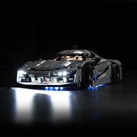 Brick Shine - Light Kit for LEGO® Koenigsess jesko Absalut Grey Hypercar 42173
