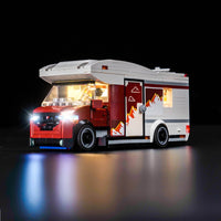Brick Shine - Light Kit for LEGO® Holiday Adventure Camper Van 60454