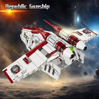 Mould King 21066 Republic Gunship LAAT-1 Display Model Kit for Adults 8039pcs