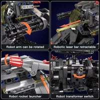 Mould King 3 in 1 STEM Remote Control Robot Building Set Changeable Electric Toy