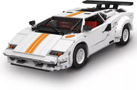 Mould King 10045 MOC Creative Car 70s Sports Car Classic Tail Wing Convertible