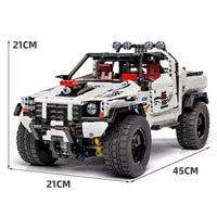 Building Blocks Set MOC RC APP Off Road Pickup Car Brick Model DIY Kids Toy 1805