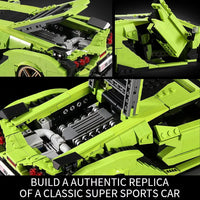 Mould King 10011 Mini SAI Sports Car MOC Building Blocks 1:14 Scale Model 1133pc