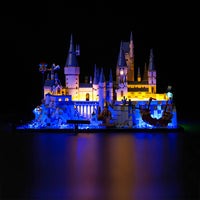 Brick Shine -  Light Kit for  LEGO® Hogwarts Castle and Grounds 76419(Blue)