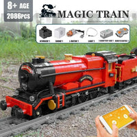 Building Blocks Sets MOULD KING 12010 RC APP The Magic Train Bricks DIY Model
