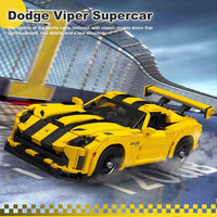 Mould King 10046 Supercar Building Block Kits, Dodge Viper Car Model 1236pcs