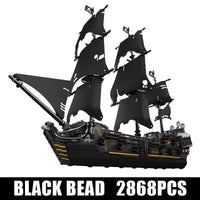 Mould King 13111 Pirates Black Pearl Ship Bricks Kids Toys
