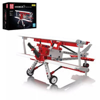 Mould King 24049 Red Biplane Building Block Toy 300 pcs