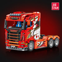 JIESTAR Building Block JIESTAR JJ9070 Scania Tractor Truck Construction DIY Toy 1708 pcs