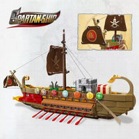 JIESTAR Building Blocks MOC 58002 Spartan Ship Construction Toys Kids Adult