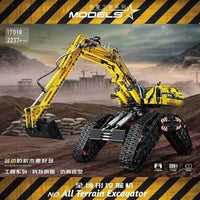 Mould King RC All Terrain Excavator Crawler Truck Bricks Model Kids Toy
