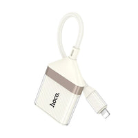 Hoco. UA40 Crystal iP 2-in-1 card reader - apricot