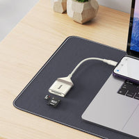 Hoco. UA40 Crystal iP 2-in-1 card reader - apricot