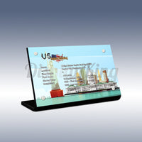 Display King - Acrylic display plaque for Lego United States Capitol Building 21030