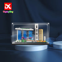 Display King -Acrylic display case with screw for LEGO® Architecture Singapore 21057