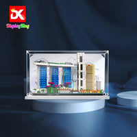 Display King -Acrylic display case with screw for LEGO® Architecture Singapore 21057