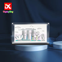 Display King -Acrylic display case with screw for LEGO® Architecture Singapore 21057