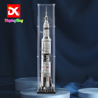 Display King - Acrylic display case for Lego® NASA Apollo Saturn V 21309 3mm Thickness dust-Free and Crystal Clear Display case with Screw