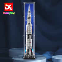Display King - Acrylic display case for Lego® NASA Apollo Saturn V 21309 3mm Thickness dust-Free and Crystal Clear Display case with Screw