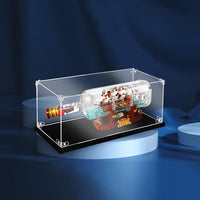 Display King -Acrylic display case with screw for LEGO® Ship in a Bottle 21313