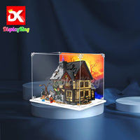 Display King - Acrylic display case for LEGO® The Sanderson Sisters' Cottage 21341 3mm Thickness dust-Free and Crystal Clear Display case with Screw