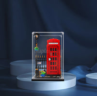 Display King -Acrylic display case with screw for LEGO® Red London Telephone Box 21347