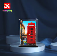 Display King -Acrylic display case with screw for LEGO® Red London Telephone Box 21347