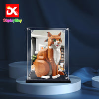 Display King -Acrylic display case with screw for LEGO® Orange Cat 21376