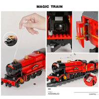 Building Blocks Sets MOULD KING 12010 RC APP The Magic Train Bricks DIY Model