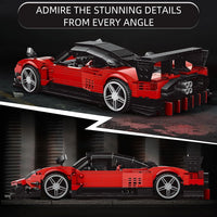 Mould King 10041 MOC Super Sports Car Building Blocks Kit 1:14 Scale Car Model
