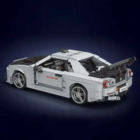 Mould King 10113 No. Skyline GTR R34 Car Building Block Toy 1471 pcs