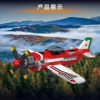 Mould King 24058 Racing Airplane Building Block Toy 470 pcs