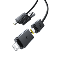 Baseus Versatile Two-for-Two Fast Charging Cable U+C to C+L 60W 2M