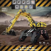 Mould King RC All Terrain Excavator Crawler Truck Bricks Model Kids Toy