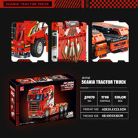 JIESTAR Building Block JIESTAR JJ9070 Scania Tractor Truck Construction DIY Toy 1708 pcs