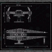 Mould King 21025 Galaxy Empire Interstellar UCS Building Blocks Command Shuttle